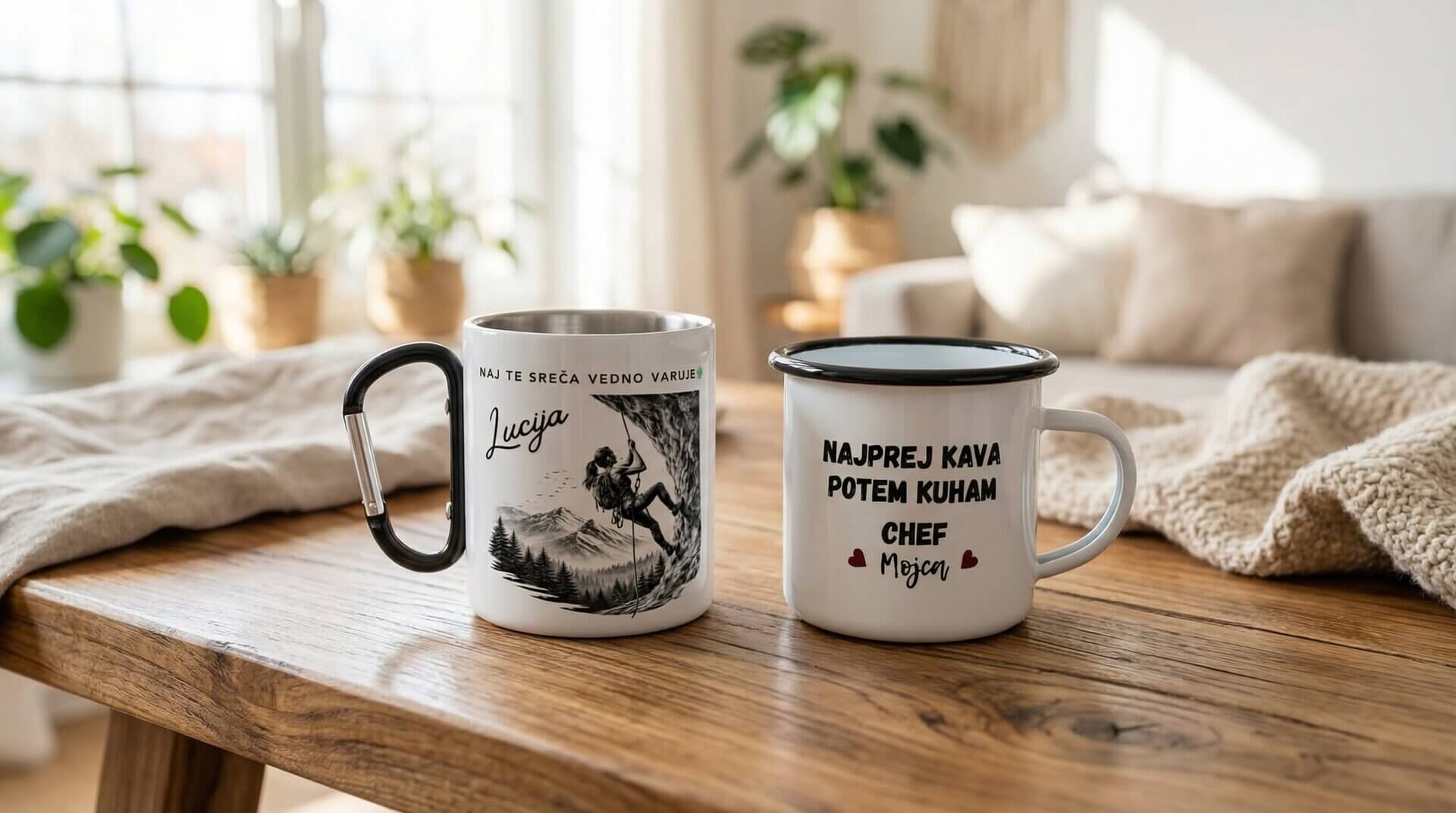 Personalizirane skodelice – unikatno darilo z imenom, napisom ali fotografijo