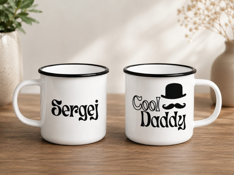 darilo za očeta in personalizirane skodelice