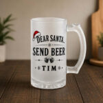 Vrč za pivo -  Dear Santa Send Beer - slika 2